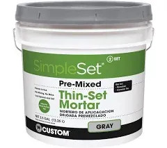 Simpleset Pre-mixed Ceramic Thin-set Mortar,No CTTSG3,  Custom Bldg Products