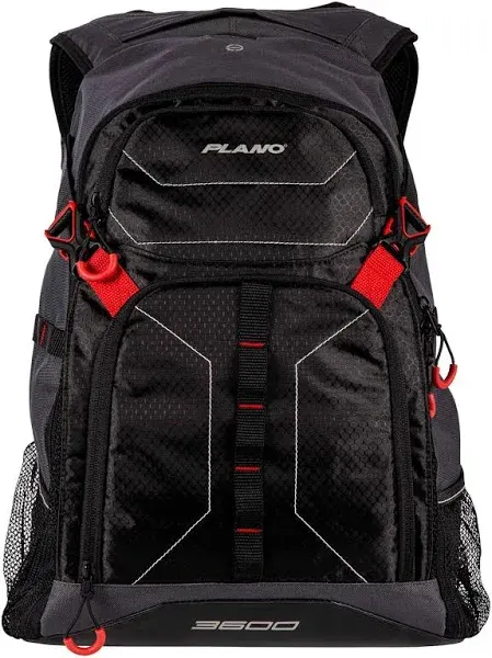 Plano E-Series 3600 Fishing Backpack Tackle Box Water Resistant w/ Pockets Black