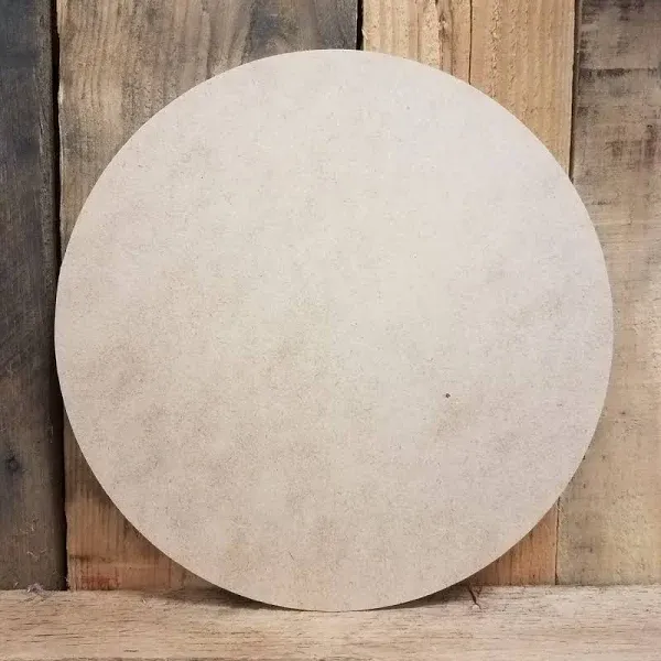 14" x 1/4" Wooden Circle Shape, Unfinished Wood Craft, Build-A-Cross