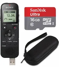 ICD-PX470 Stereo Digital Voice Recorder with Built-In USB Bundle