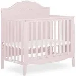 Sweetpea Baby Rose 4-in-1 Convertible Mini Crib, White