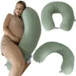 Pharmedoc Body Pillow for Adults - Side Sleeper and Pregnancy Pillow