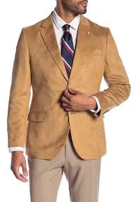 Nautica Men's Modern-Fit Faux-Suede Sport Coat