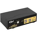 CKL KVM Switch Dual Monitor DisplayPort 2 Port 4K 60Hz 4:4:4, 2x2 DP KVM Swit...