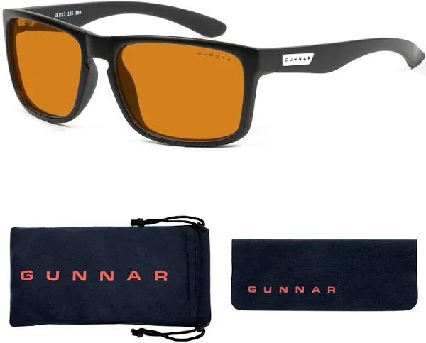 Gunnar RX Intercept Prescription Blue Light Blocking Glasses for Gaming & Computers. Onyx Frame, Prescription RX Lens. Prevent Digital Eye Strain