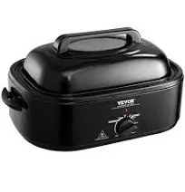 VEVOR Electric Roaster Oven 22 qt Turkey Roaster Oven with Self-Basting Lid