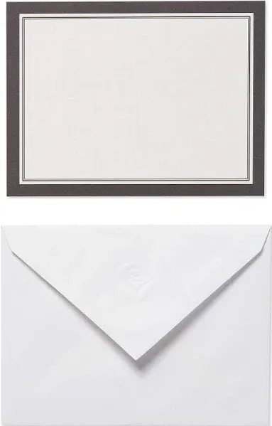 American Greetings Black and White Blank Single Panel Cards and Envelopes