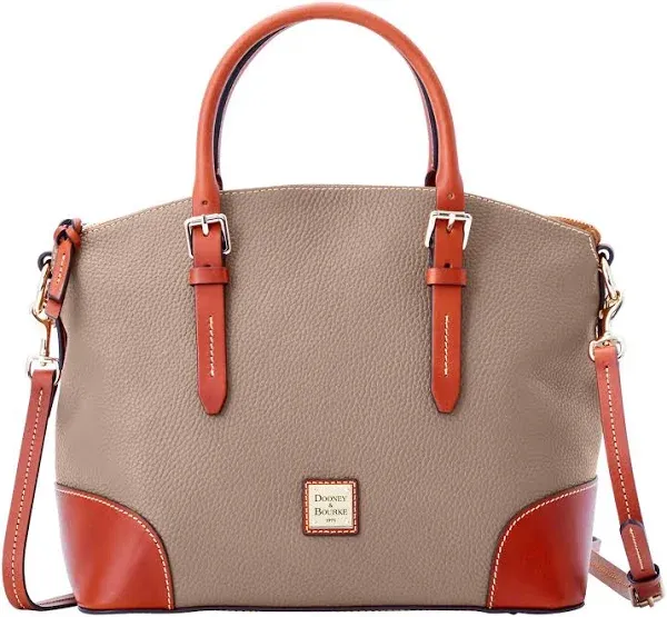 Dooney &amp; Bourke Pebble Grain Domed Satchel - Taupe