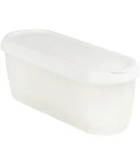 Tovolo Glide A Scoop 1.5 qt WHITE Oblong Oval Freezer Ice Cream Tub Container