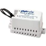 7" White Rectangular Rule A MATIC Plus Float Switch with Fuse Holder at christmas.com 40FA