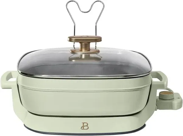 Drew Barrymore 19169 Beautiful 5-in-1 Electric Expandable Skillet, Sage Green