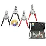 Direct Source Int. QRP4S-P 4-Piece Quick Release Pliers Set with Case,n