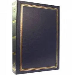 3-ring 2-up slip-in pocket NAVY-BLUE binder album for 400 photos - 4x6