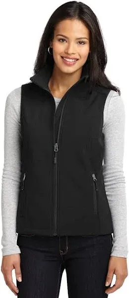 Just Blanks Women&#039;s Core Soft Shell Water-Resistan<wbr/>t Vest - JBL325