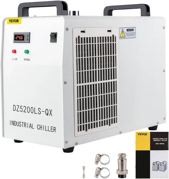 5200BTU/Hour CW5200 Industrial Thermolysis Type Water Chiller 9L Capacity 2.6gpm