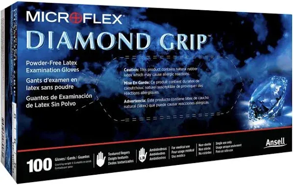 Microflex Diamond Grip MF-300 Latex Gloves