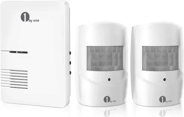 Driveway Alarm Wireless Outside, 1By One Motion Sensor Alarm 1000 FT Range Extra