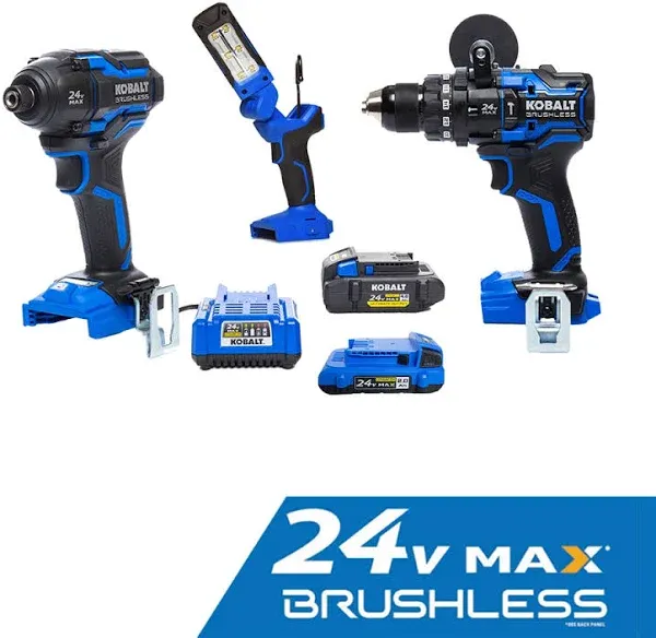 Kobalt XTR 24-Volt 3-Tool Brushless Power Tool Combo Kit