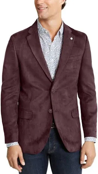 Nautica Men's Modern-Fit Faux-Suede Sport Coat