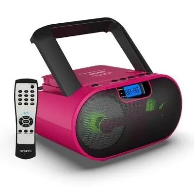 Riptunes MP3 Cd Usb Sd AM/FM Radio Boombox with Bluetooth