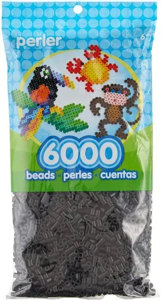 6000 Perler Black Craft Fuse Beads Sealed Package