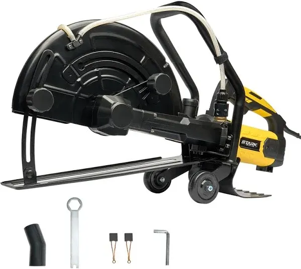 Stark 3200W Electric 16" Concrete Cutter Saw Circular Wet/Dry Guide Roller w/Water Line Attachment (Blade Not Included) Cut Off Saw, Demo Saw, Disc