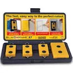 Drywall Electrical Box Locating Tool Kit Receptacle Cutouts Cut Outlet Hole 4pcs