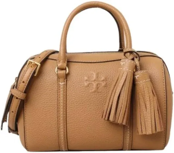 Tory Burch 146449 Thea Tiramisu Tan With Gold Hardware Leather Women's Mini Satchel Bag