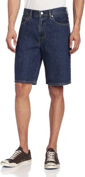 Big Mens LEVI&#039;S 550 Relaxed Fit 100% Cotton Blue Denim Shorts NWT 44 $45