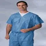 Medline Disposable V-Neck Scrub Shirts