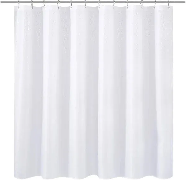 Extra Long Fabric Shower Curtain Or Liner 96 Inches Height With Magnets Hotel Qu