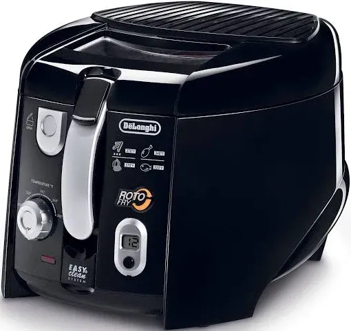 DeLonghi Roto Deep Fryer, Black/Silver