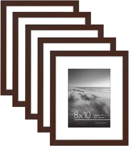 Americanflat 5 Pack of Picture Frames