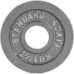 CAP Barbell Gray Olympic Cast Iron Weight Plate, 35 lb