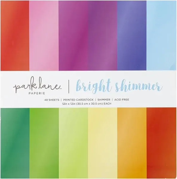 Park Lane Shimmer Cardstock Paper 48 Sheets