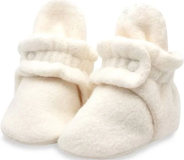 Zutano Unisex Fleece Baby Booties, Two Snap Closure, Newborn to 24 Months