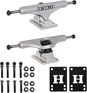 Independent Skateboard Trucks Andrew Reynolds Hollow Mid 149 8.5" with 1" Phillips Mounting Hardware and Optional Risers