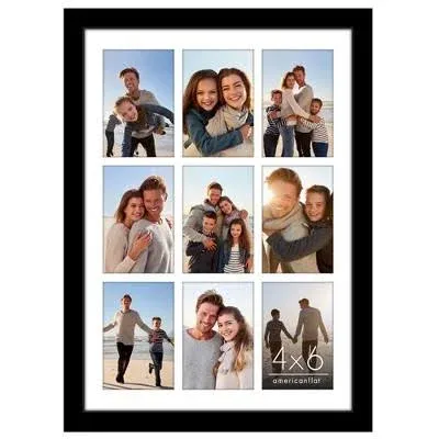 14x20 Collage Picture Frame Fits Nine 4x6 Photos or One 14x20 Photo Americanflat