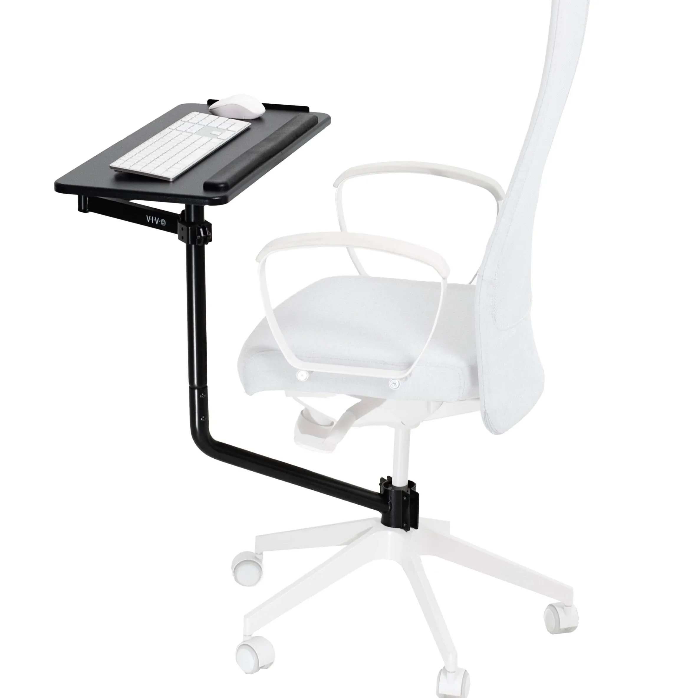 Vivo Office Chair Mounted 26 x 12 inch Full Motion Keyboard and Mouse Tray