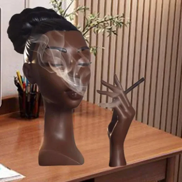 Head Incense Burner Black Woman