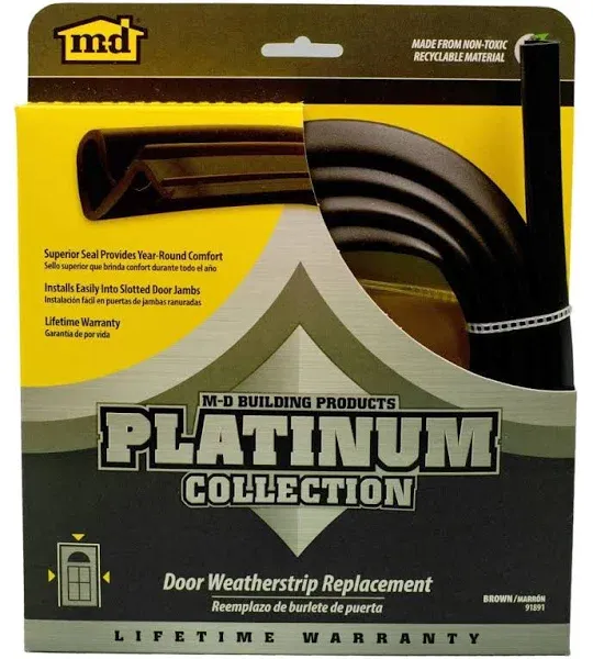 M-D Building Products Inc WEATHERSTRIP RUBBR84 BRN