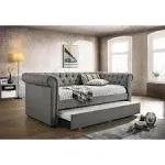 Kepner Grey Chesterfield Daybed