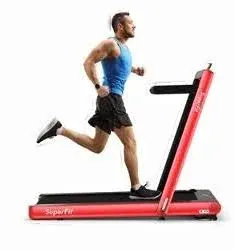 Costway 4.75HP 2 In 1 Folding Treadmill with Remote APP Control