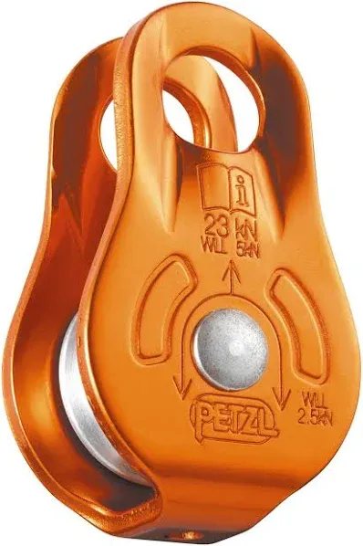 Petzl FIXE Pulley - Versatile Compact Pulley With Fixed Side Plates for Hauling and Rigging