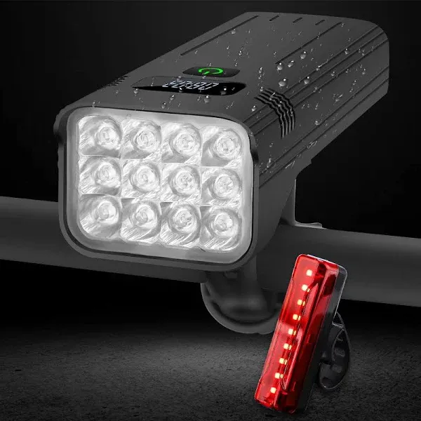 Bike Lights,Bike Light for Night Riding,10000Lu<wbr/>men LED Bike 12*LED Bike lighs