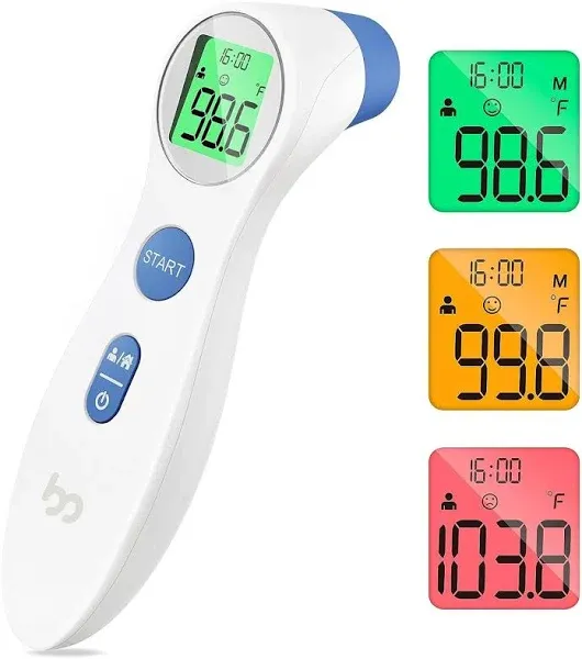 Touchless Forehead Thermometer for Adults and Kids, Digital Infrared Non Contact