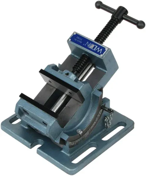 Cradle-Style Angle Drill Press Vise - 3&#034; Jaw Width, 90° Vertical Indexing