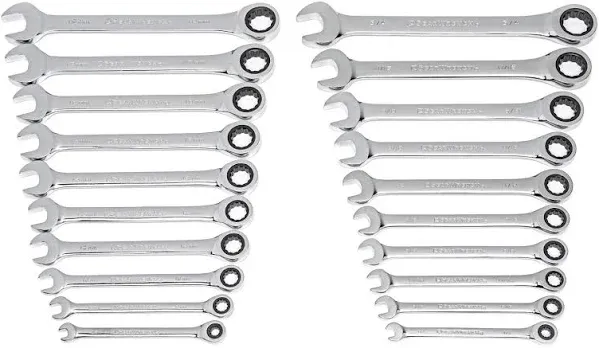 GearWrench 20 Pc Ratcheting Combination Wrench SAE/Metric - 35720A-02