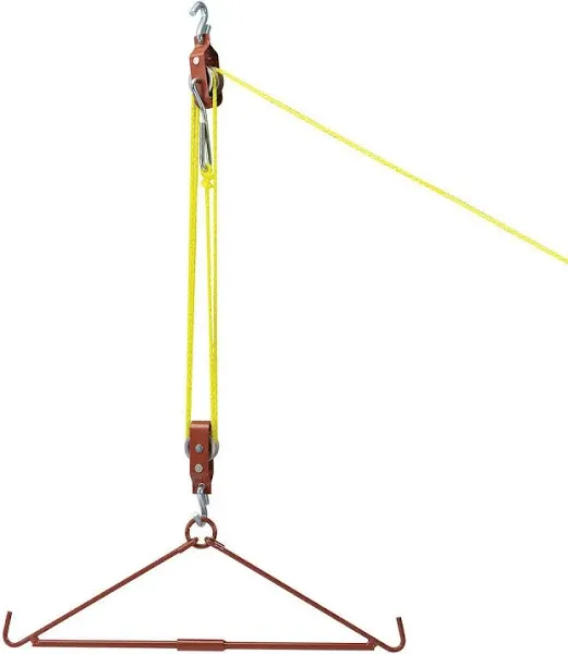 Rugged Gear Gambrel and Pulley Hoist Deer Elk Large Game Hoist Lift Combo 440 Lb