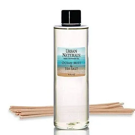 Ocean Mist &amp; Sea Salt Scented Oil Reed Diffuser REFILL | includes a Free Set ...